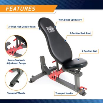 Marcy Pro Smith Machine Weight Bench Home Gym Total Body Workout Training System