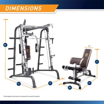 Marcy Smith Cage Workout Machine Total Body Training Home Gym System with Linear Bearing - Image 2