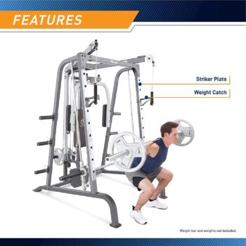 Marcy Smith Cage Workout Machine Total Body Training Home Gym System with Linear Bearing - Image 6