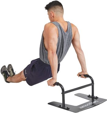 Body Power 2 in 1 Under Door Sit up and Push up Portable Fitness Equipment Dip Workout Parallel Bars PL2000
