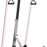 PerfectTrainer by Tony Little Portable Foldable Home Gym Resistance Cardio Exercise Fitness Machine with Ankle Cuffs, Nutrition Guide, and Workout DVDs