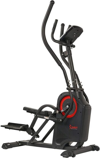 Sunny Health & Fitness Premium Cardio Climber Stepping Elliptical Machine - SF-E3919, Black