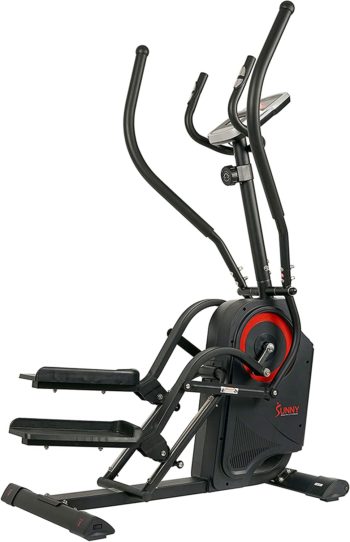 Sunny Health & Fitness Premium Cardio Climber Stepping Elliptical Machine - SF-E3919, Black