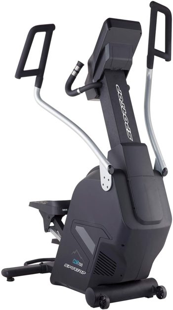 Sportop B4G CLM700 Home Gym Workout Cardio Fitness Step Climber Elliptical with Magnetic Resistance Training, LCD Display, and 4 User Profiles, Black