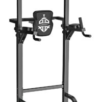 Sportsroyals Power Tower Dip Station Pull Up Bar for Home Gym Strength Training Workout Equipment, 400LBS.