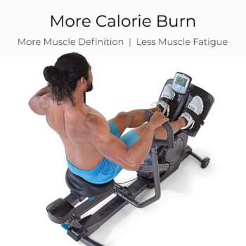 Teeter Power10 Rower with 2-Way Resistance Elliptical Motion – Indoor Magnetic Rowing Machine w/Bluetooth HRM, Teeter Move App- Free Classes & Coaching