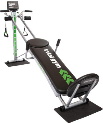 Total Gym APEX Versatile Indoor Home Workout Total Body Strength Training Fitness Equipment with up to 10 Levels of Resistance and Attachments