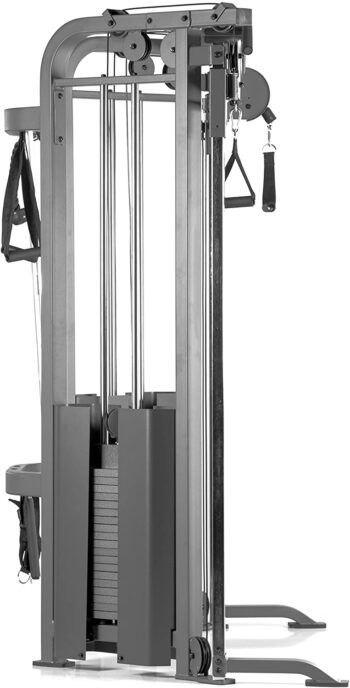 XMark Functional Trainer Cable Machine with Dual 200 lb Weight Stacks, 19 Adjustments, and Accessory Package XM-7626