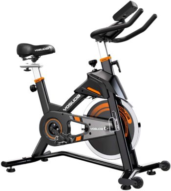 YOSUDA Indoor Cycling Bike Stationary - Exercise Bike for Home Gym with Comfortable Seat Cushion, Silent Belt Drive, iPad Holder