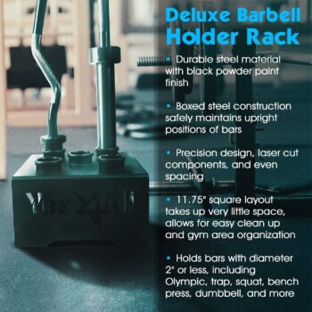 Yes4All Barbell Holder Vertical Storage