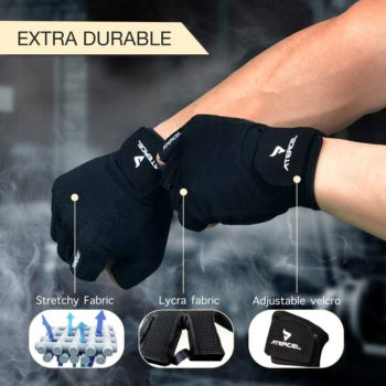 Atercel Workout Gloves, Best Exercise Gloves for Weight Lifting, Cycling, Gym, Training, Breathable & Snug fit, for Men & Women