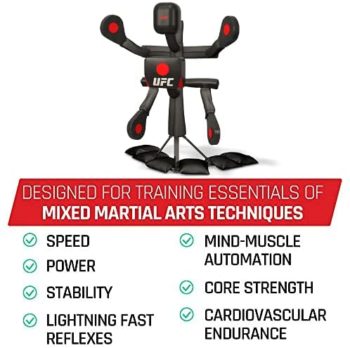 BAS UFC Body Action System - Fully Adjustable Punching & Kicking Pads - Martial Arts Training: MMA, Boxing, Karate, Muay Thai & More!
