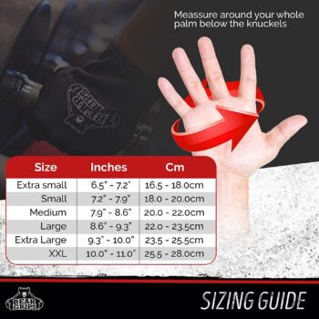 Bear Grips Workout Gloves, Full Finger Weight Lifting Gloves, Premium Gym Gloves for Men & Women, Padded Palms with Touch Screen Fingertips, Breathable, Washable, Total Comfort Lifting Gloves