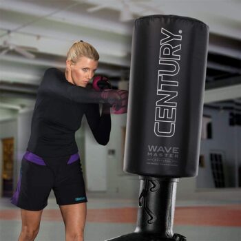 Century Heavy Punching Bag, Original Wavemaster, Training Bag, Martial Arts, MMA, Training for Kickboxing, Karate, Freestanding Floor Boxing Bag with Base - Image 3