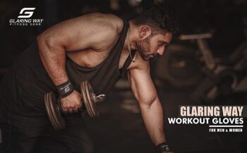 Glaring Way Weight Lifting Gloves with Built-in Wrist Wrap for Exercise, Full Palm Protection and Extra Grip Workout Gloves for Men and Women