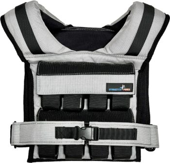 Gymnastics Power - Weighted Vest 35lb Removable Iron Weights for Men and Women Workout for Calisthenics and Fitness Sport Training