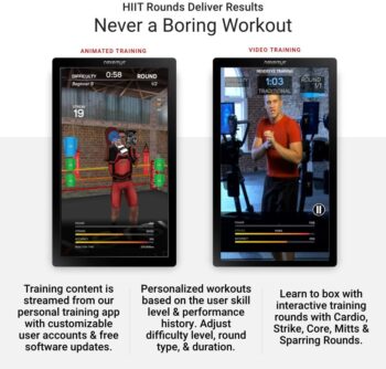 Nexersys N3 The Personal Boxing Trainer. Challenging and Fun HIIT Workouts Full Body Workouts Including Cardio, Core, Striking, Mitts & Sparring Rounds. Next Level Interactive Fitness