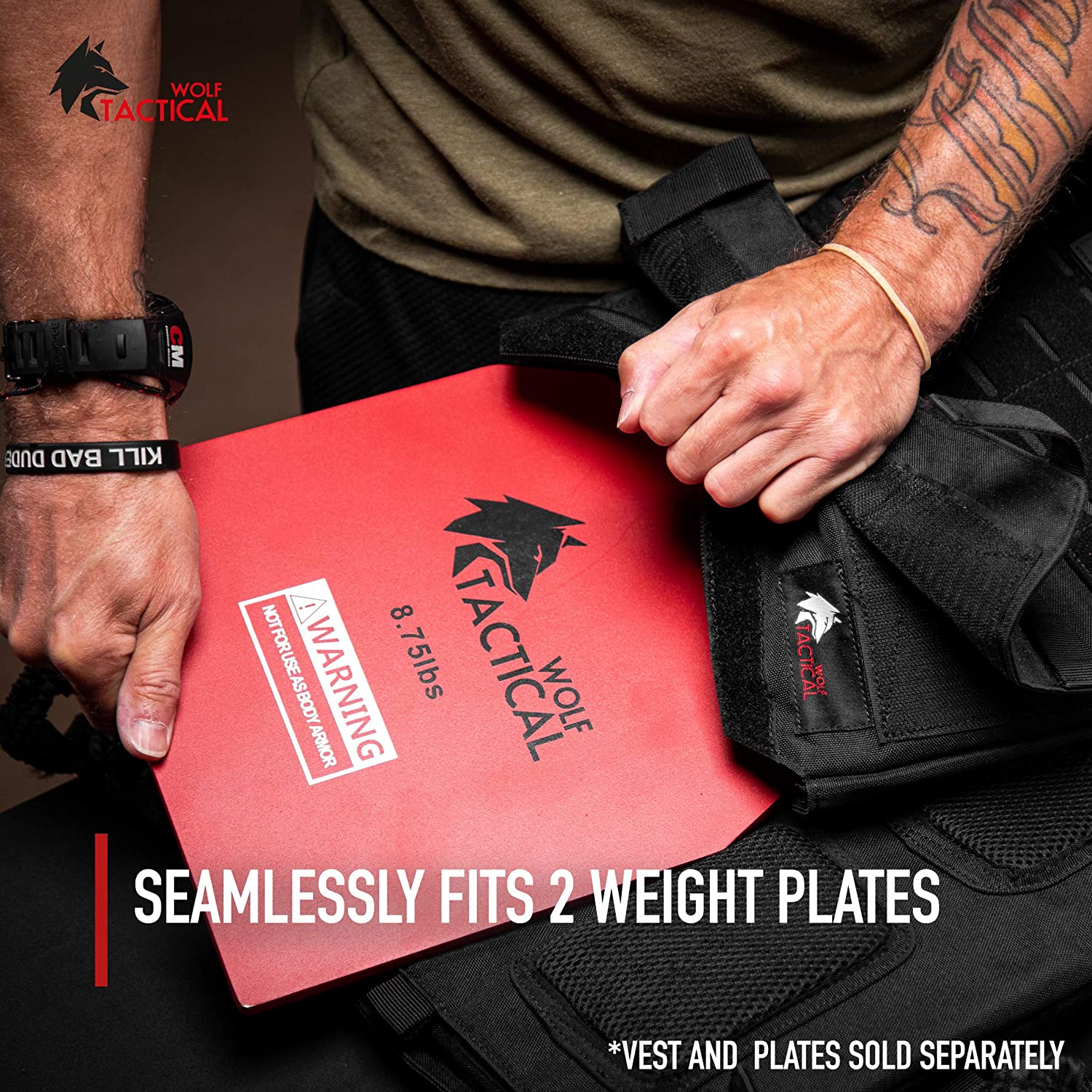 WOLF TACTICAL Adjustable Weighted Vest – WODs, Strength and ...