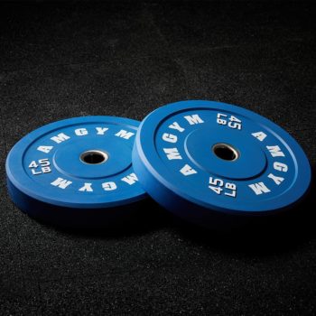 AMGYM Color Olympic Bumper Plate, Weights Plates, Bumper Weight Plate, Steel Insert, Strength Training