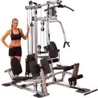 Body-Solid Powerline P2LPX Home Gym Equipment with Leg Press, Grey/Black