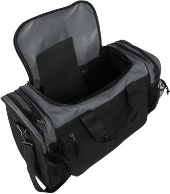 DALIX 20" Sports Duffle Bag w Mesh and Valuables Pockets Travel Gym