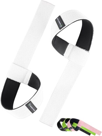 Gradient Fitness Weight Lifting Wrist Straps (2 Pack) | Soft Neoprene Padded 20” Straps. Reduces Injury Risk for Weightlifting, Bodybuilding, Powerlifting, Strength Training, and Deadlifts