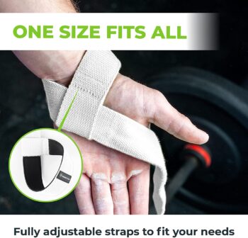 Gradient Fitness Weight Lifting Wrist Straps (2 Pack) | Soft Neoprene Padded 20” Straps. Reduces Injury Risk for Weightlifting, Bodybuilding, Powerlifting, Strength Training, and Deadlifts