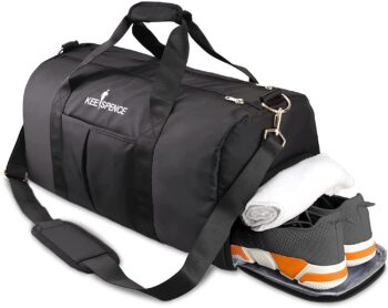 Gym Bags for Men with Shoe Compartment & Wet Pocket, Premium Travel Duffle Bag for Men Waterproof Duffel Bag for Traveling