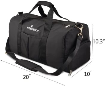 Gym Bags for Men with Shoe Compartment & Wet Pocket, Premium Travel Duffle Bag for Men Waterproof Duffel Bag for Traveling