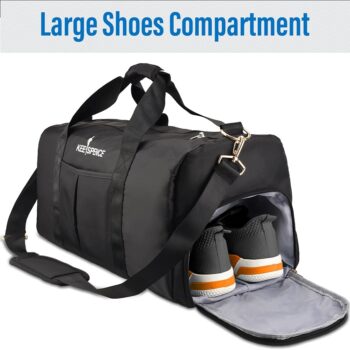Gym Bags for Men with Shoe Compartment & Wet Pocket, Premium Travel Duffle Bag for Men Waterproof Duffel Bag for Traveling