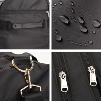 Gym Bags for Men with Shoe Compartment & Wet Pocket, Premium Travel Duffle Bag for Men Waterproof Duffel Bag for Traveling