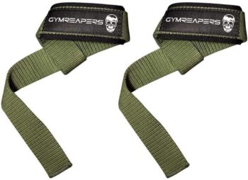 Gymreapers Lifting Wrist Straps for Weightlifting, Bodybuilding, Powerlifting, Strength Training, Deadlifts - Padded Neoprene with 18 inch Cotton