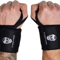 Gymreapers Weightlifting Wrist Wraps (Competition Grade) 18" Professional Quality Wrist Support with Heavy Duty Thumb Loop - Best Wrap for Powerlifting, Strength Training, Bodybuilding