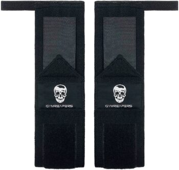 Gymreapers Weightlifting Wrist Wraps (Competition Grade) 18" Professional Quality Wrist Support with Heavy Duty Thumb Loop - Best Wrap for Powerlifting, Strength Training, Bodybuilding