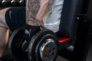 Gymreapers Weightlifting Wrist Wraps (Competition Grade) 18" Professional Quality Wrist Support with Heavy Duty Thumb Loop - Best Wrap for Powerlifting, Strength Training, Bodybuilding