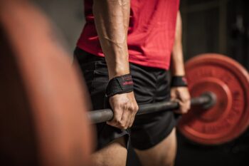 Harbinger Padded Cotton Lifting Straps with NeoTek Cushioned Wrist (Pair)