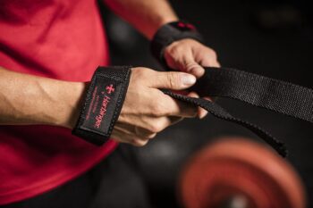 Harbinger Padded Cotton Lifting Straps with NeoTek Cushioned Wrist (Pair)