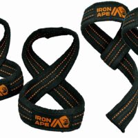 IRON APE Figure 8 Straps and Traditional Weightlifting Wrist Straps for Weight Lifting and Deadlift, Multi Pack, Cotton, 3 Sizes