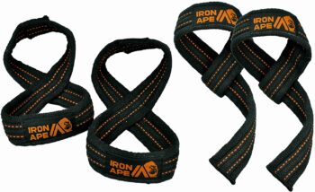 IRON APE Figure 8 Straps and Traditional Weightlifting Wrist Straps for Weight Lifting and Deadlift, Multi Pack, Cotton, 3 Sizes