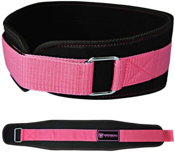 Iron Bull Strength Women Weight Lifting Belt - High Performance Neoprene Back Support - Light Weight & Heavy Duty Core Support for Weightlifting and Fitness