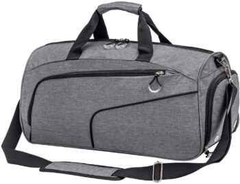 Kuston Sports Gym Bag with Shoes Compartment &Wet Pocket Gym Duffel Bag Overnight Bag for Men and Women