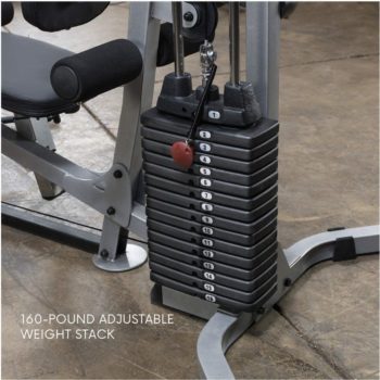 Powerline by Body-Solid BSG10X Home Gym with 160-Pound Weight Stack for Upper and Lower Body Workouts