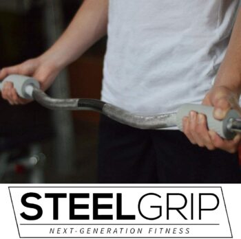 Steelgrip Thick Bar Grips for Dumbbell and Barbell, Thick Silicone Arm Blasters Strength Training - Perfect for Bodybuilding, Weightlifting