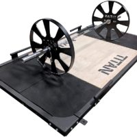 Titan Fitness Wagon Wheel Pulling Blocks 26" 45 lb. Set of 2