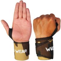 WOD Wear Wrist Wraps with Thumb Loop for Powerlifting, Strength Training, Bodybuilding, Cross Training, Olympic Weightlifting, Yoga - One Size Fits All - 100%