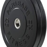 papababe Bumper Plates 2 inch Bumpers Olympic Weight Plate with Steel Insert Bumper Weights Set Free Weight Plates