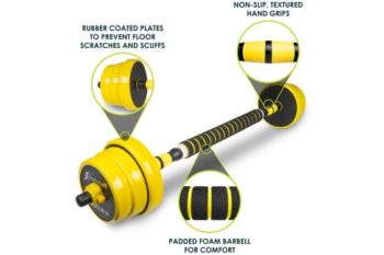 Adjustable Dumbbell and Barbell Set 55 LB