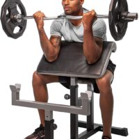 StrengthTech Fitness USA Made Adjustable Arm Preacher Curl Weight Bench | Fitness Gym Quality | Powder Coated Steel