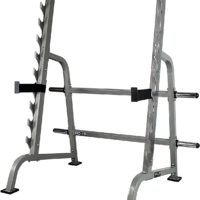 Valor Fitness BD-19 Squat Rack and Bench Press Rack with Steel Sawtooth Barbell Safety Catches