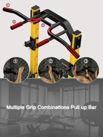 ZENOVA Power Tower Pull Up Bar Station Workout Dip Station Multi-Function Pull up Tower with J Hook Home Strength Training Workout Equipment